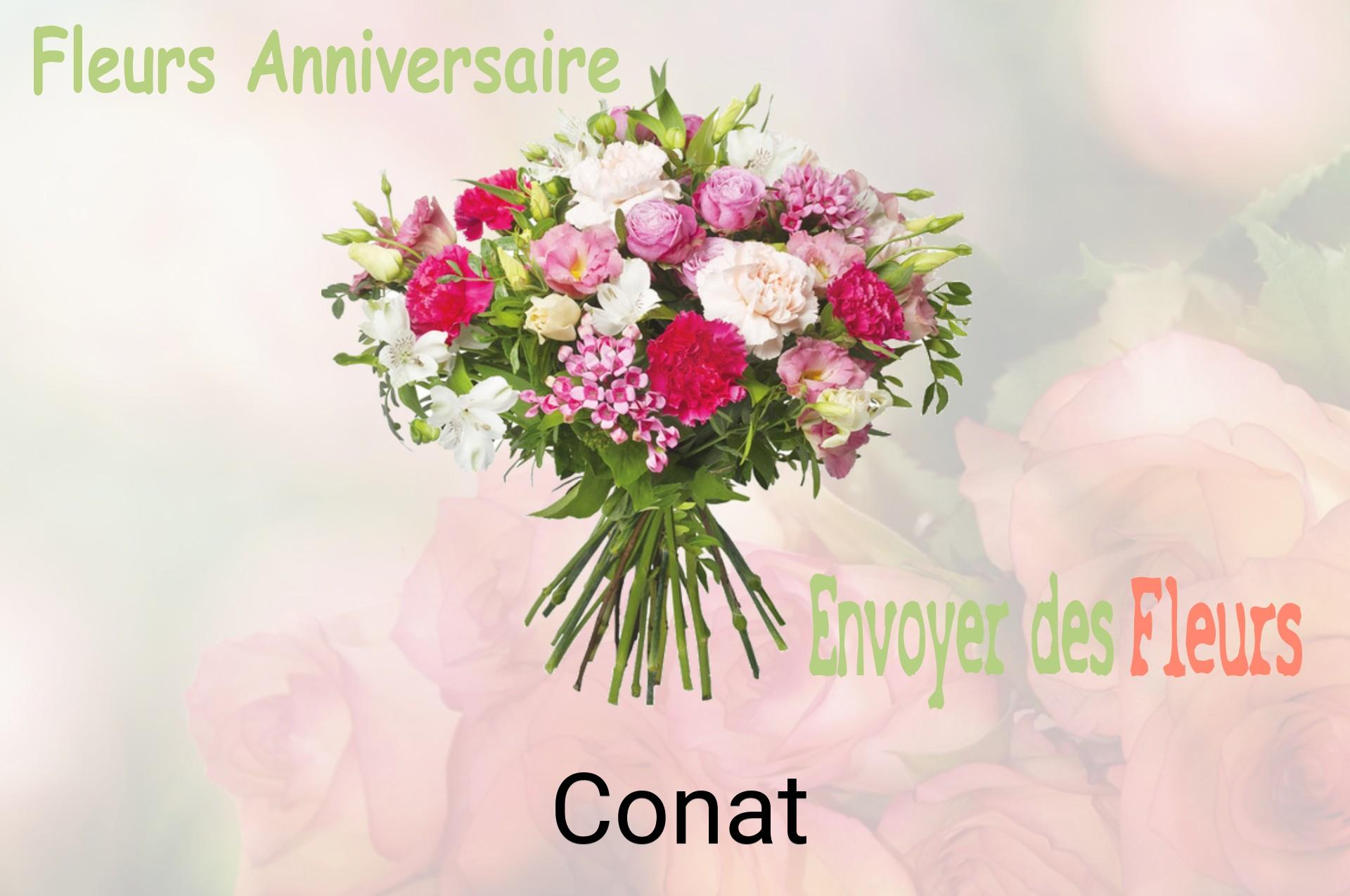 Bouquet de fleurs d’anniversaire livré à Conat